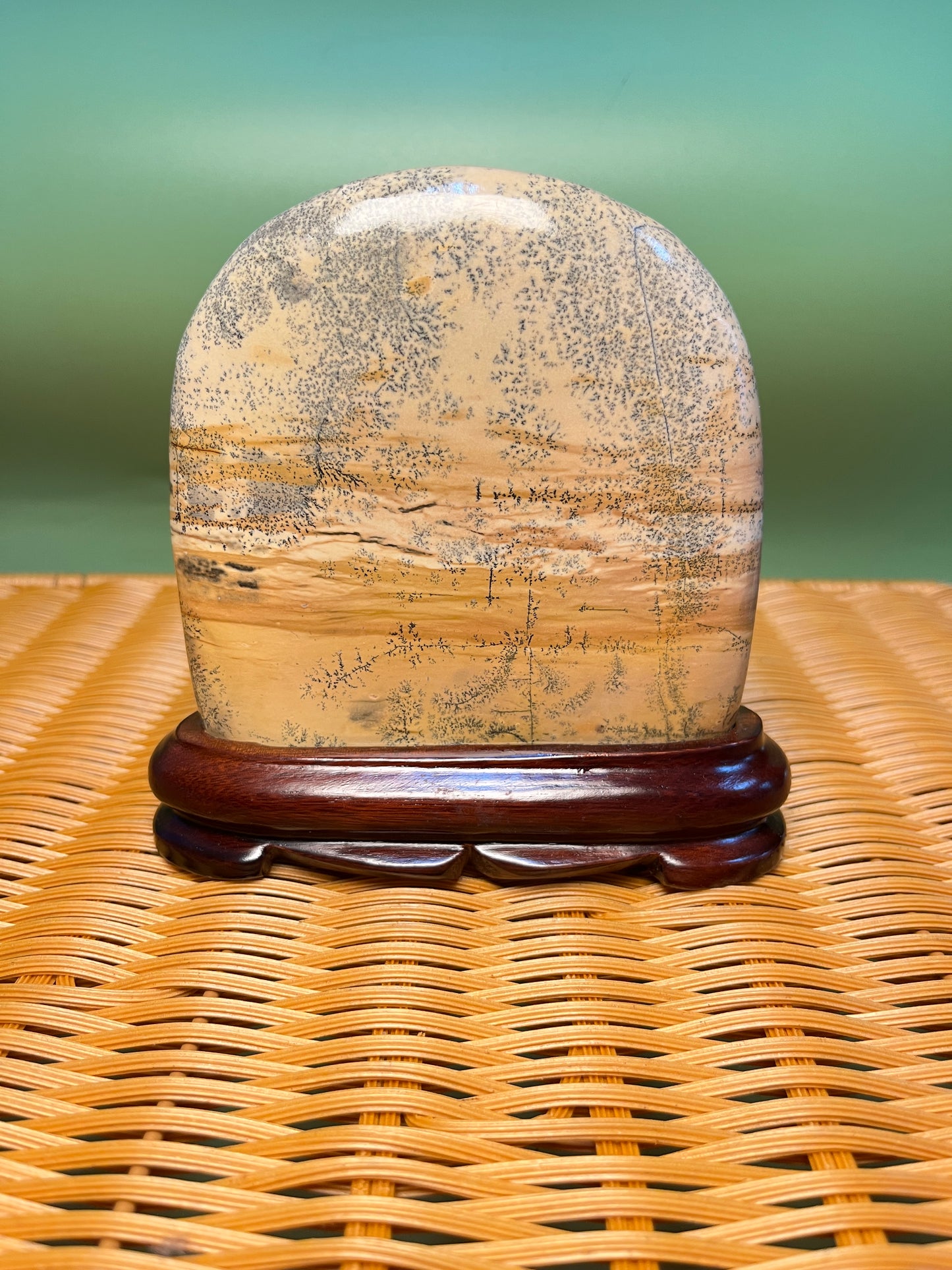 H1018 Picture jasper free form on holder