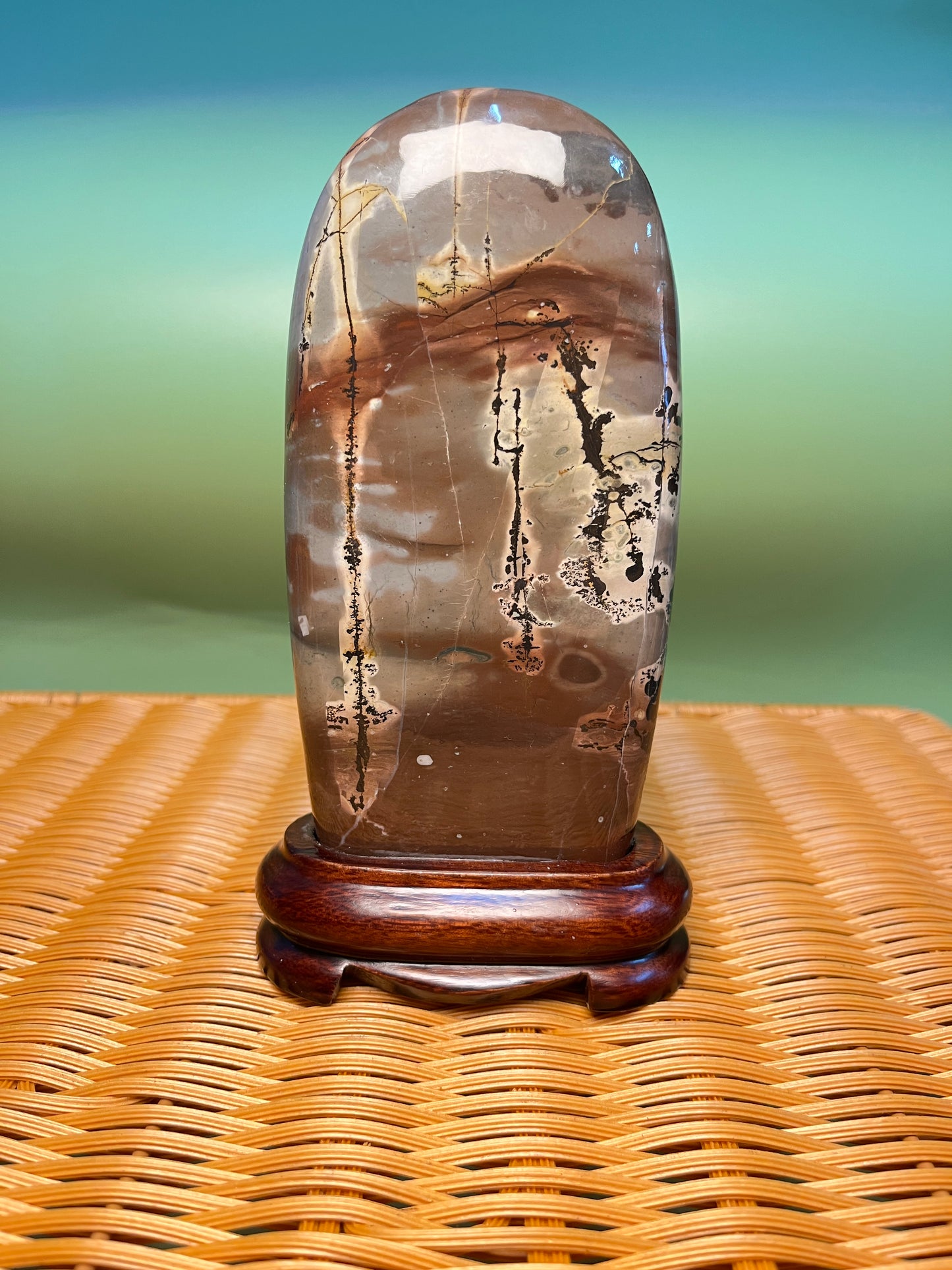 H1003 Picture jasper free form on holder