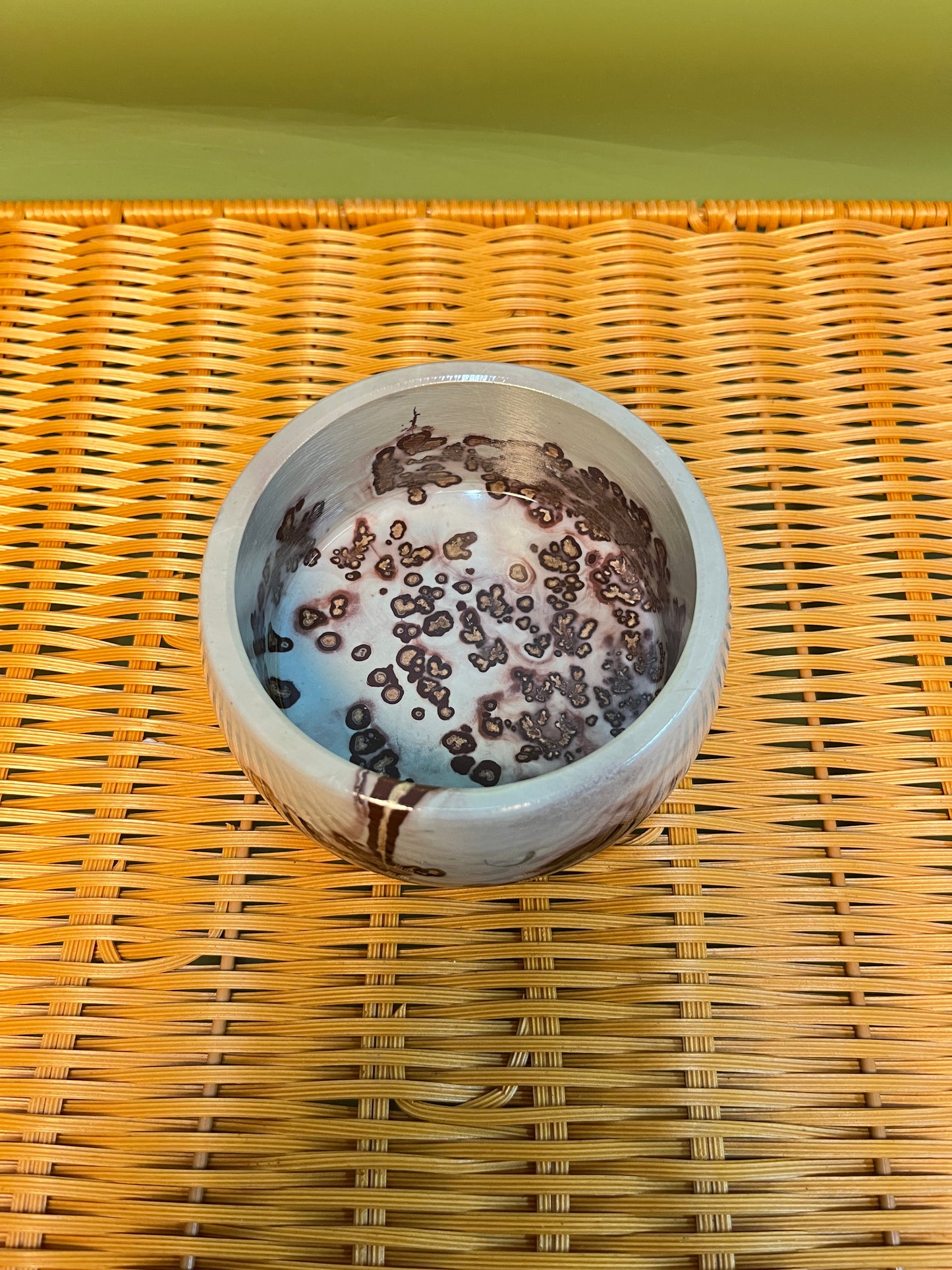 Picture jasper bowl G1007