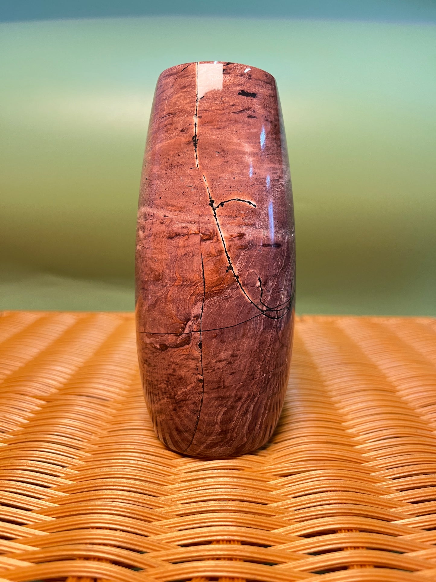 Picture jasper vase F1009