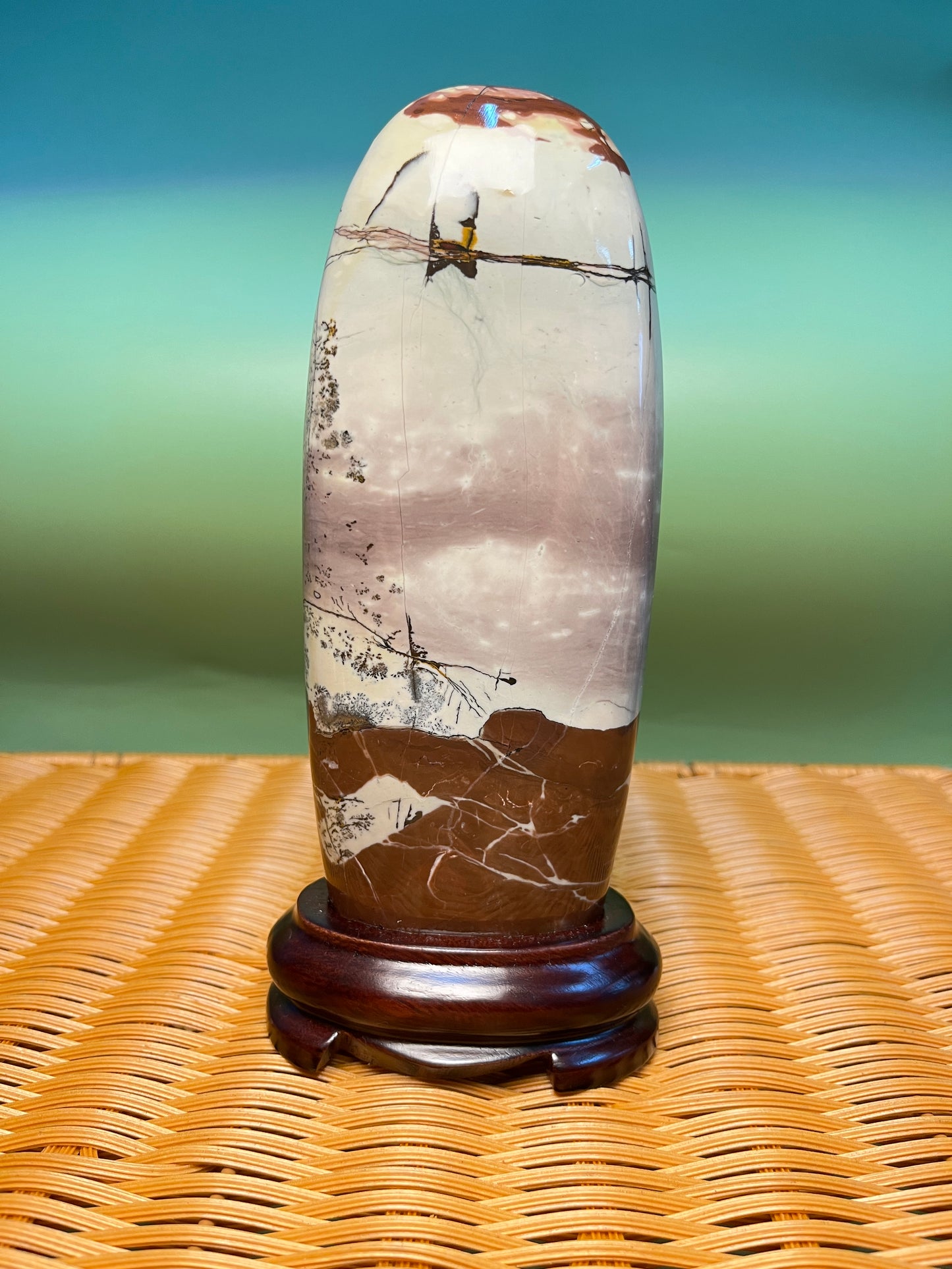 H1001 Picture jasper free form on holder