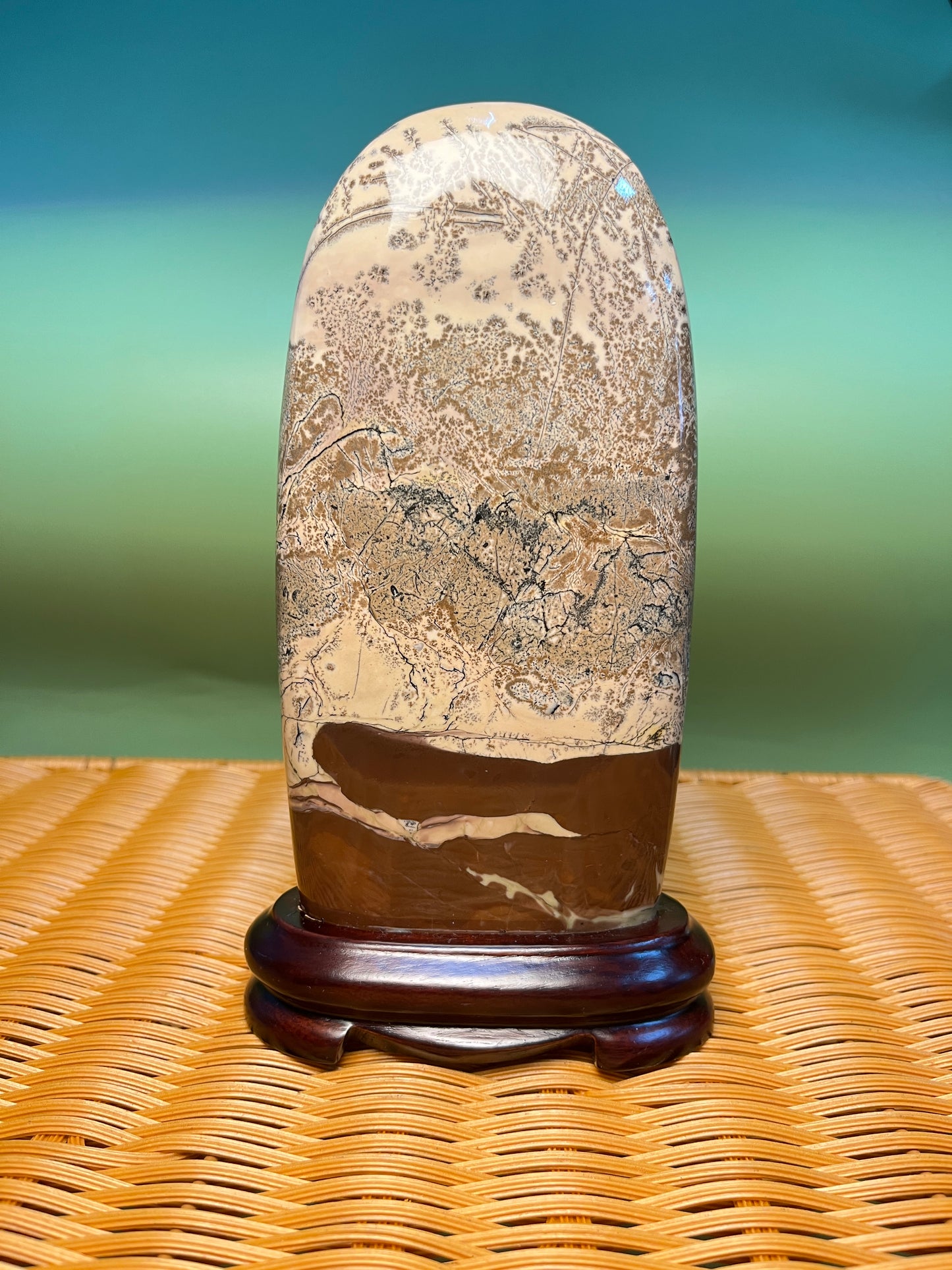 H1002 Picture jasper free form on holder