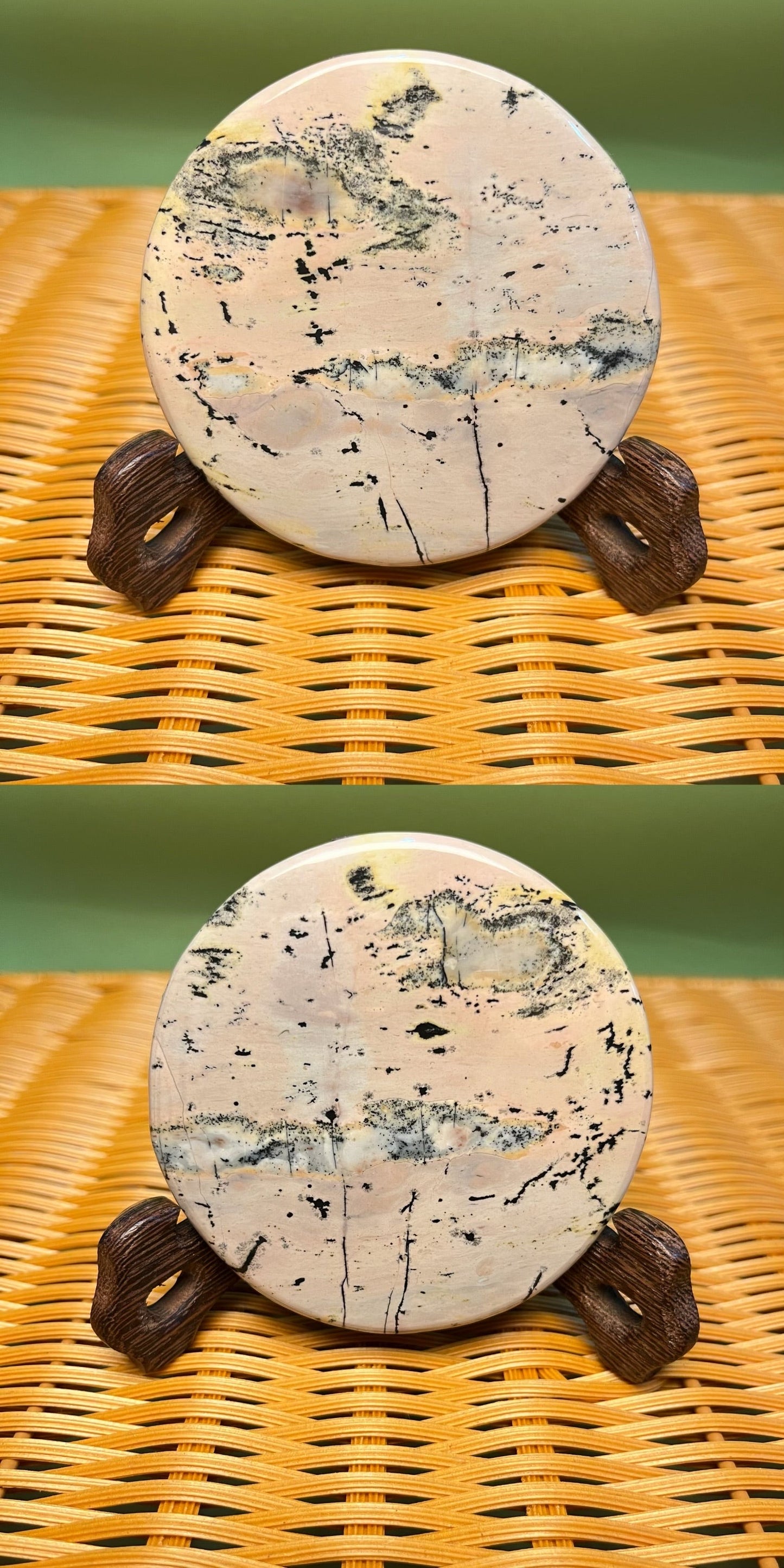 D1002 Picture jasper round coaster