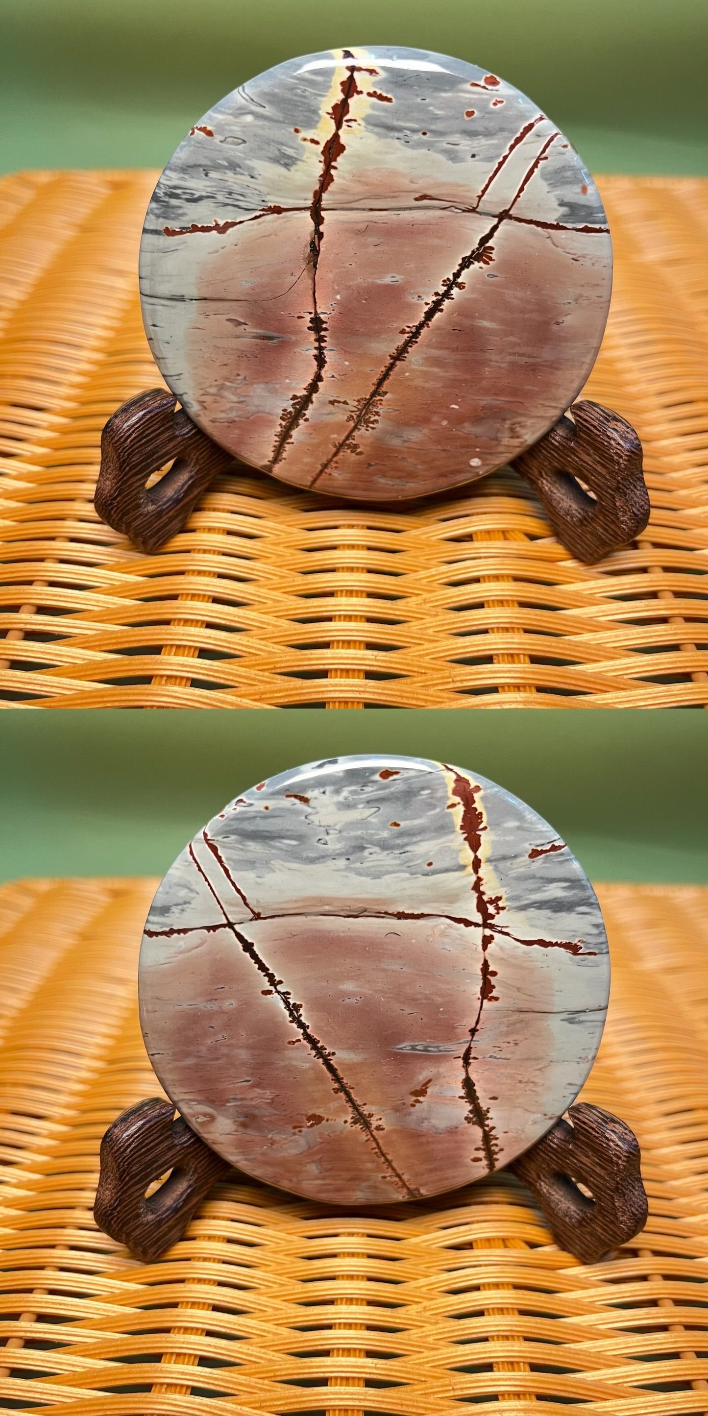 D1005 Picture jasper round coaster