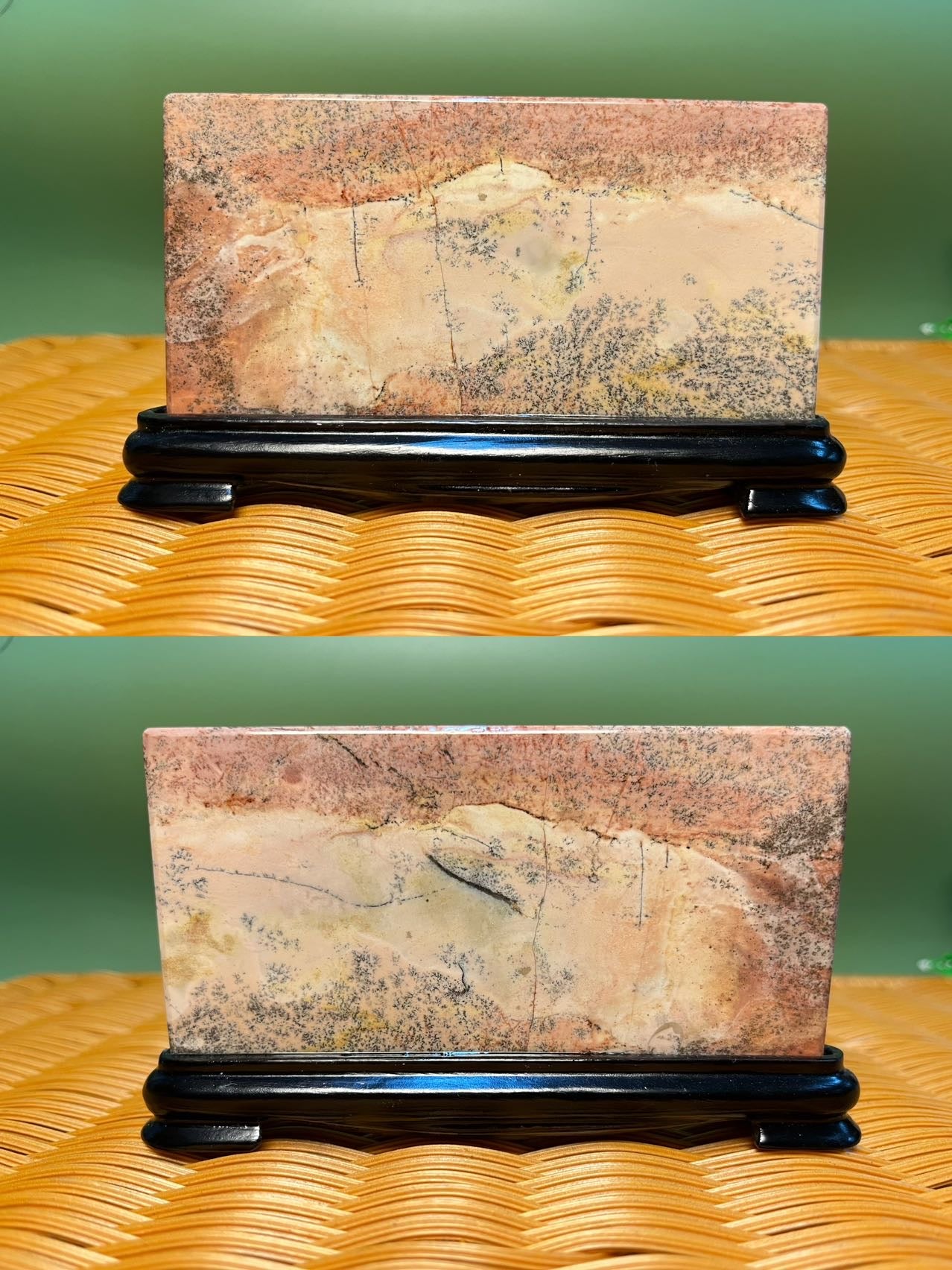 A1004 picture jasper slab 7X12CM with holder