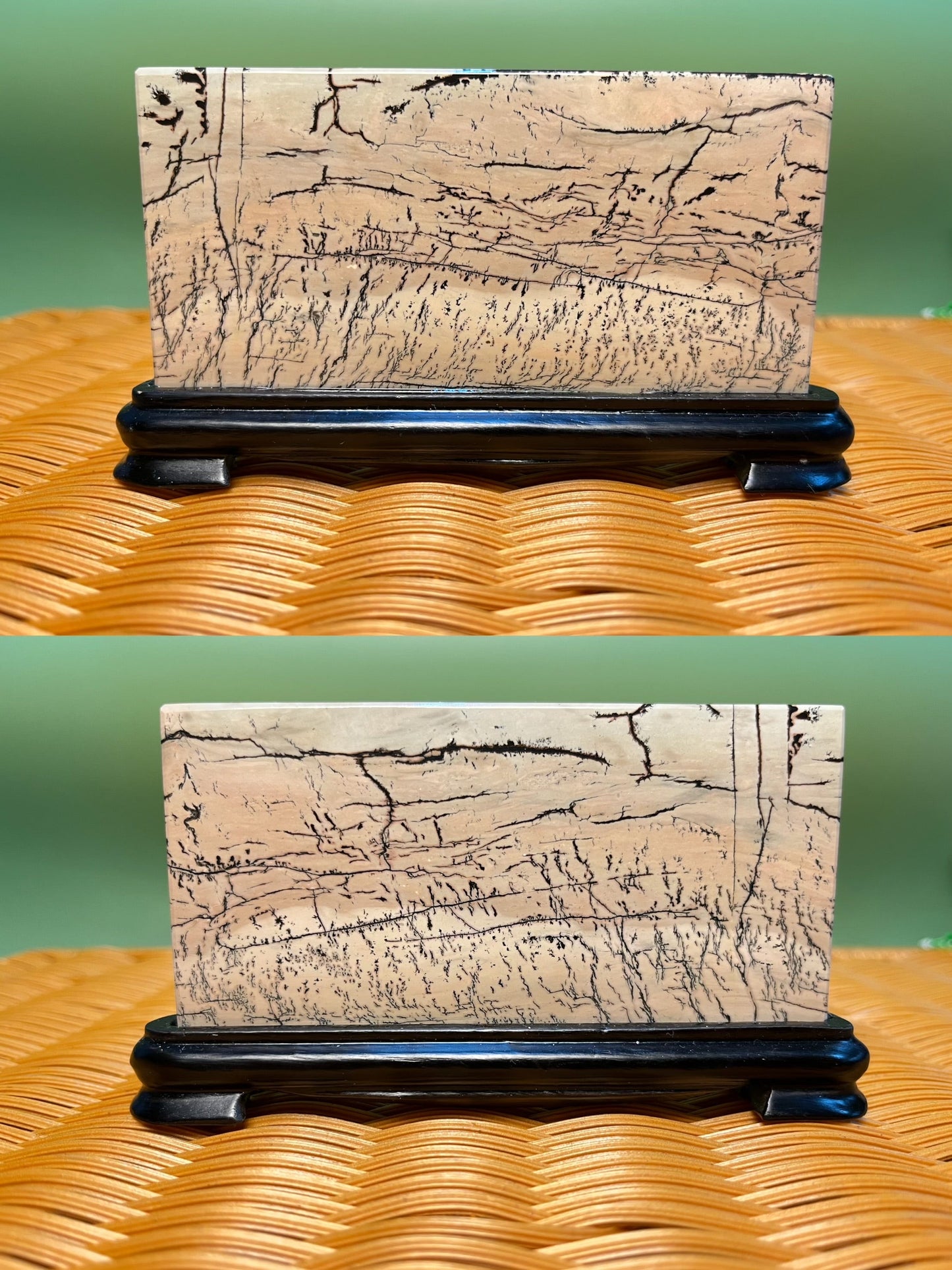 A1012 picture jasper slab 7X12CM with holder
