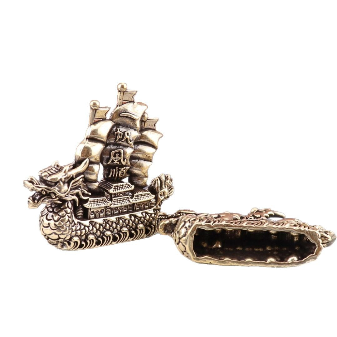 Brass dragon boat