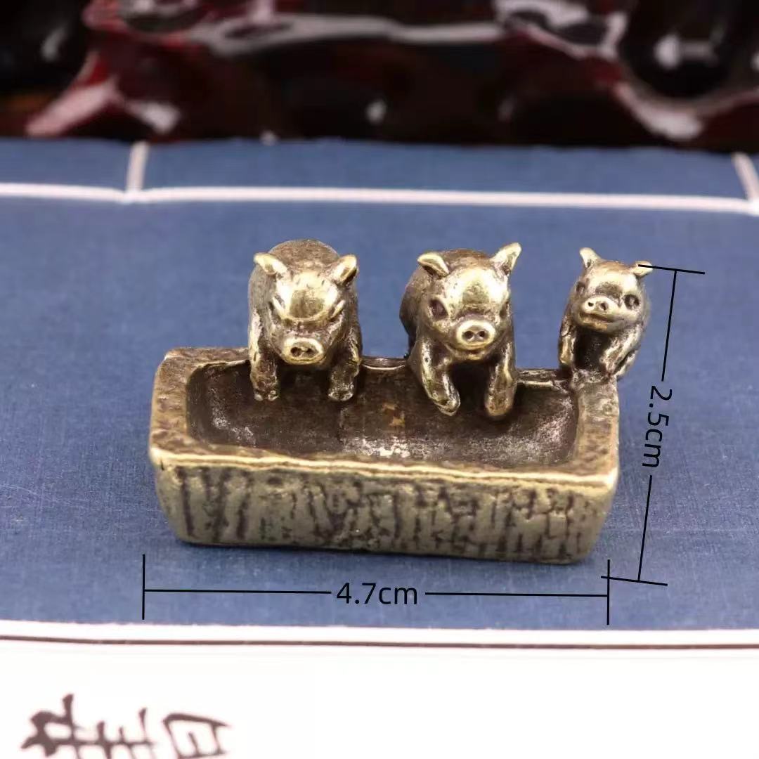 Brass pig trough