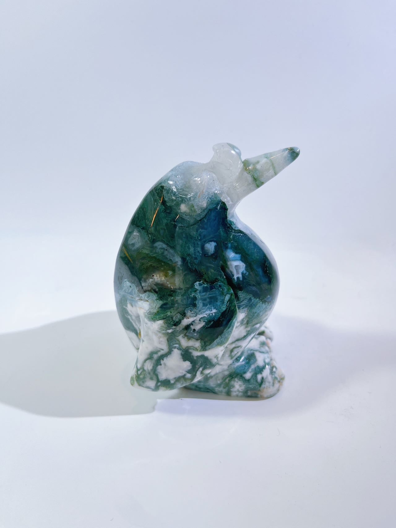 Moss Agate Penguin