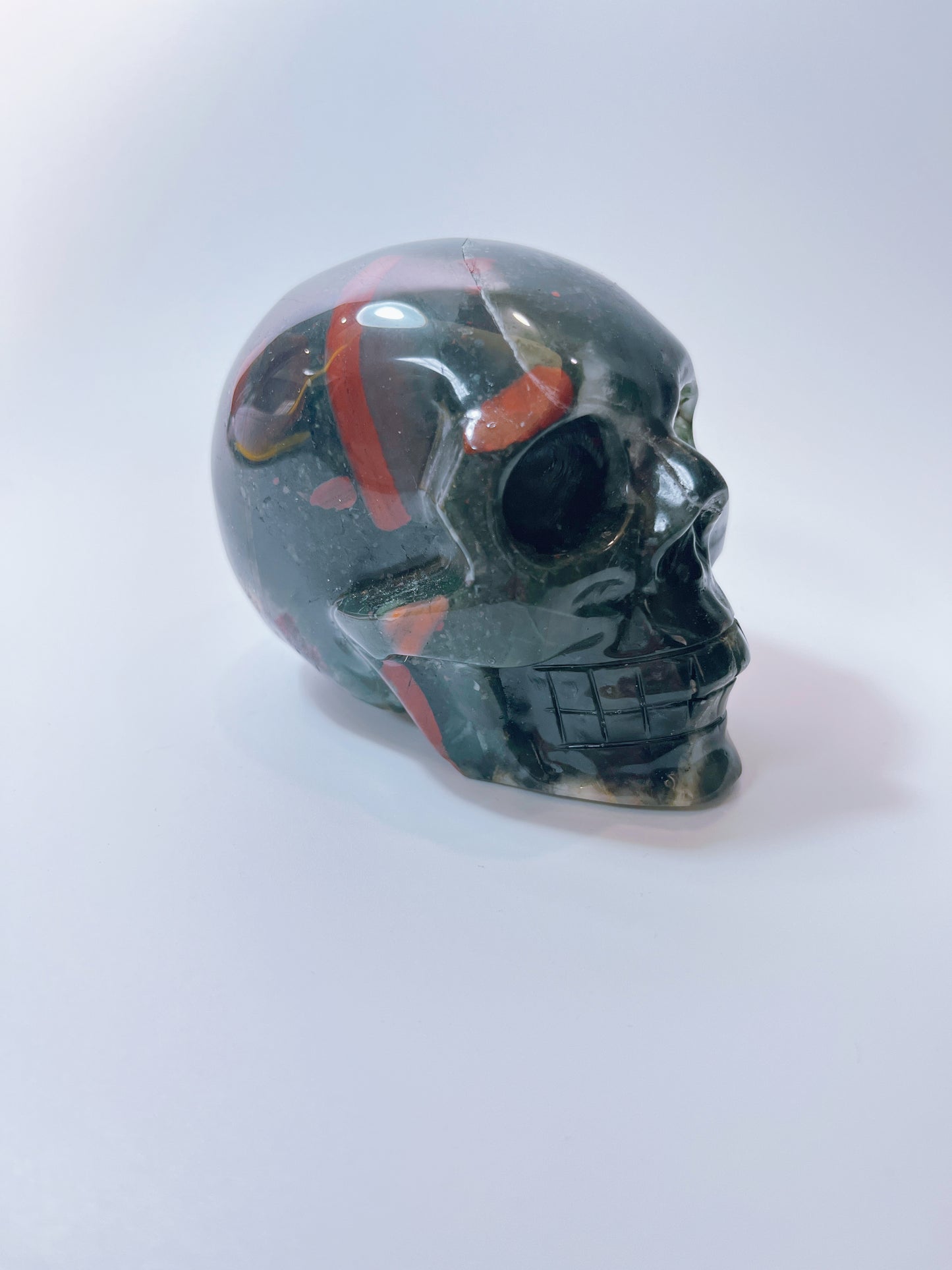 Small-sized African Blood Stone Skull