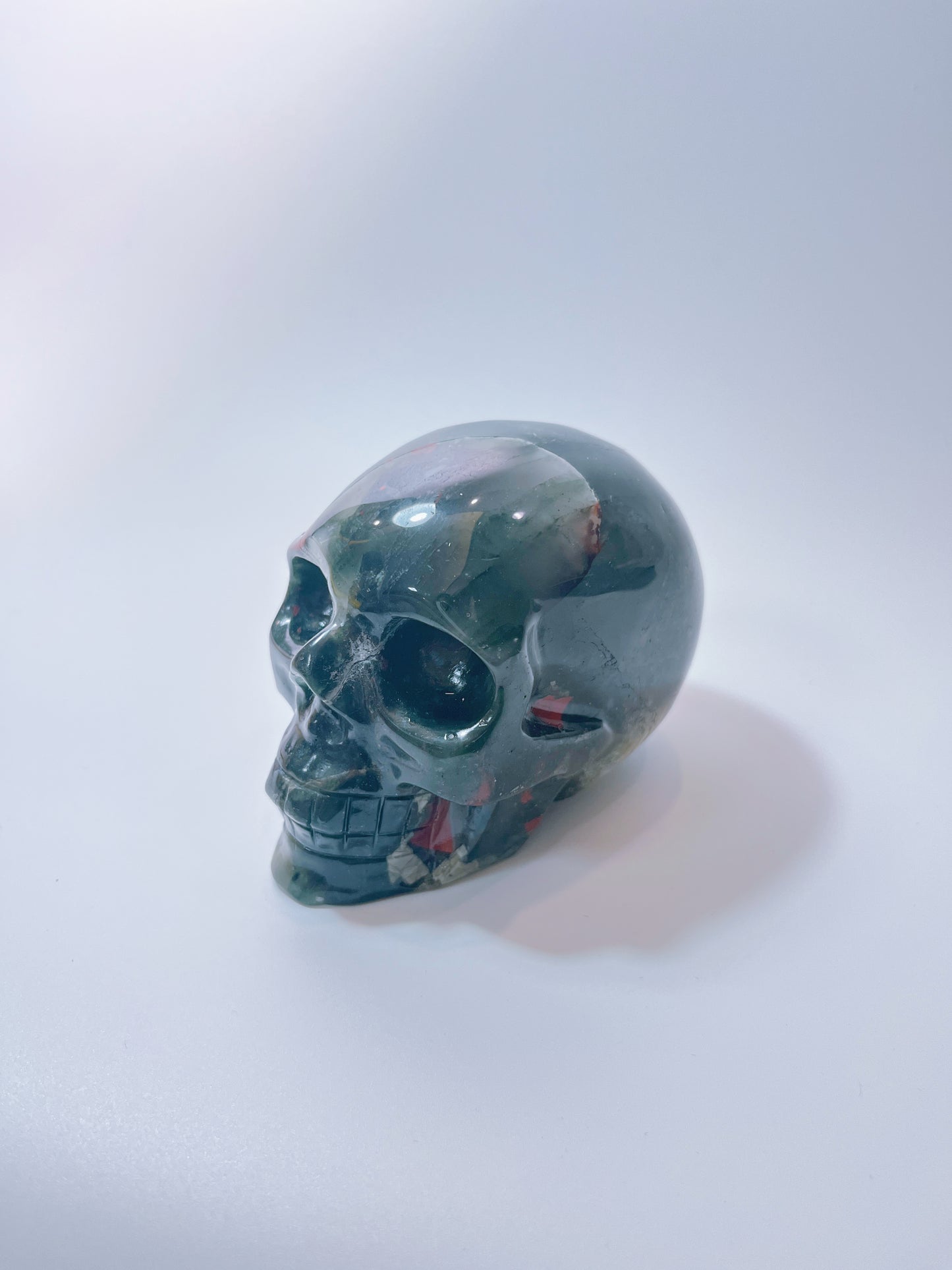 Small-sized African Blood Stone Skull