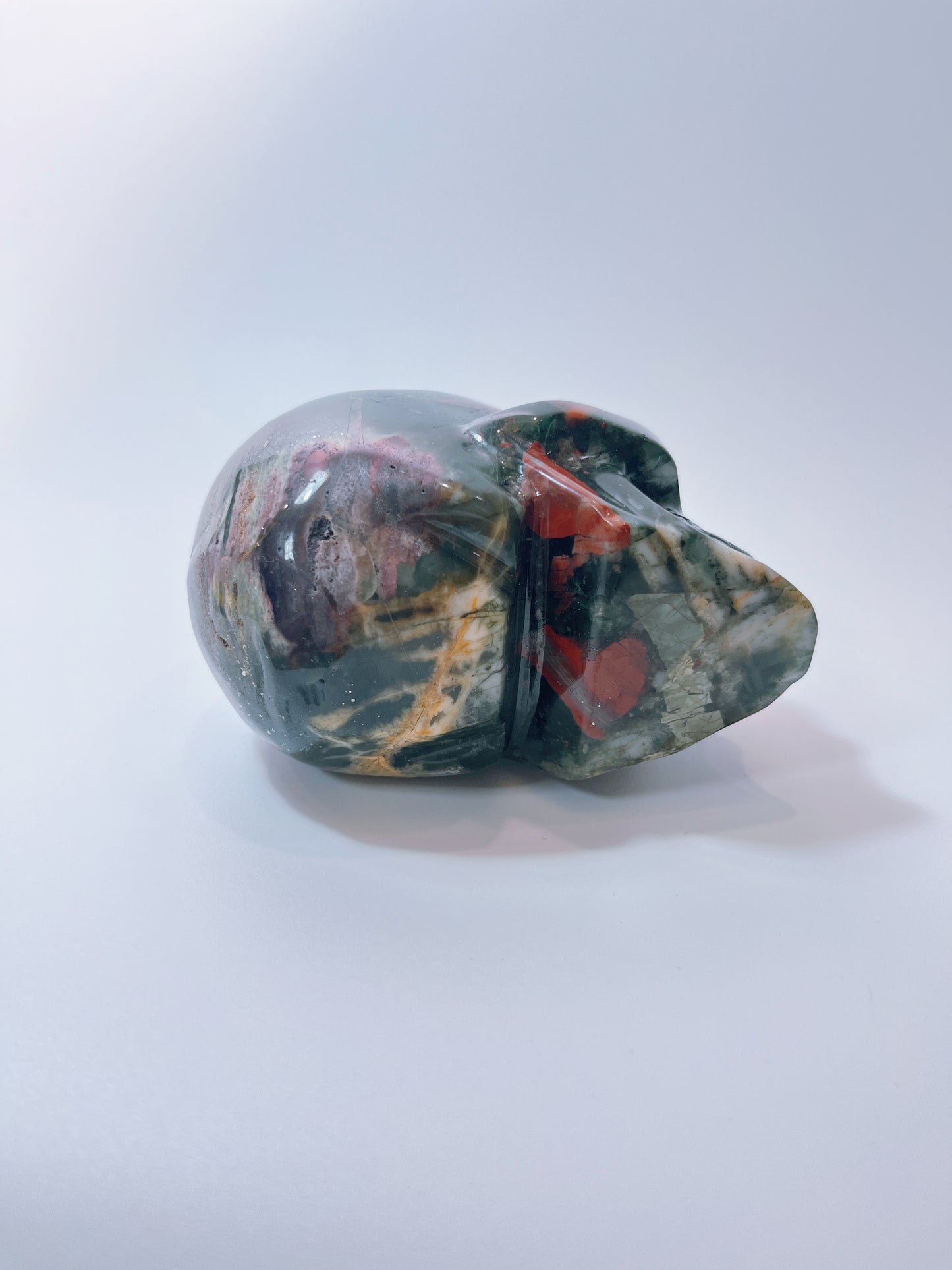 Small-sized African Blood Stone Skull