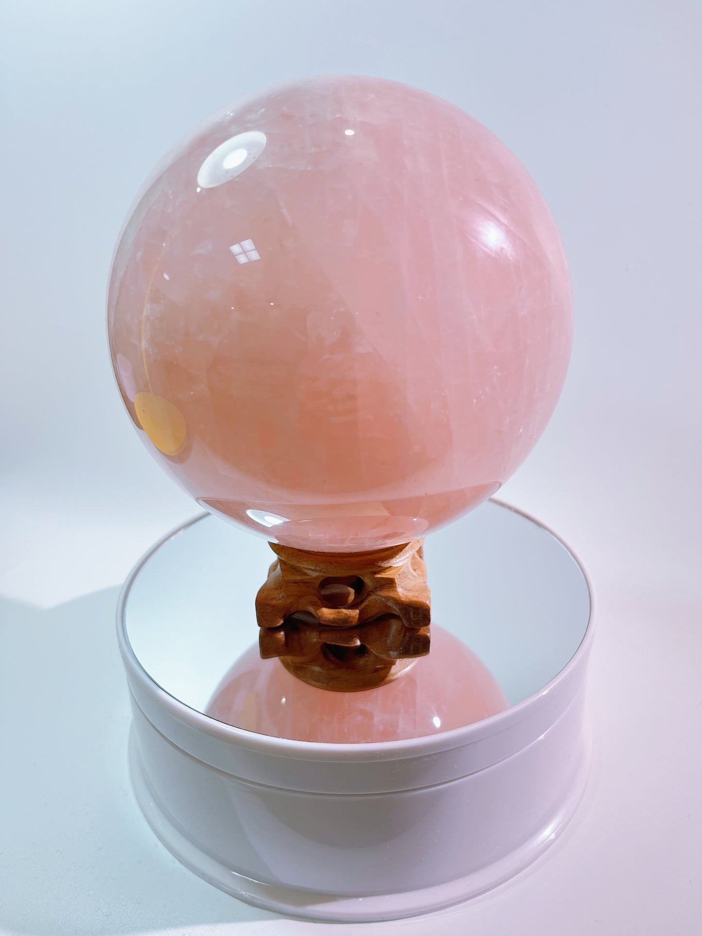 Big-sized Rose Quartz Sphere