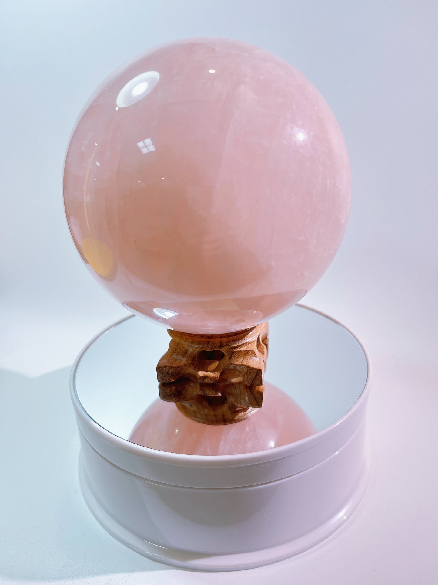 Big-sized Rose Quartz Sphere