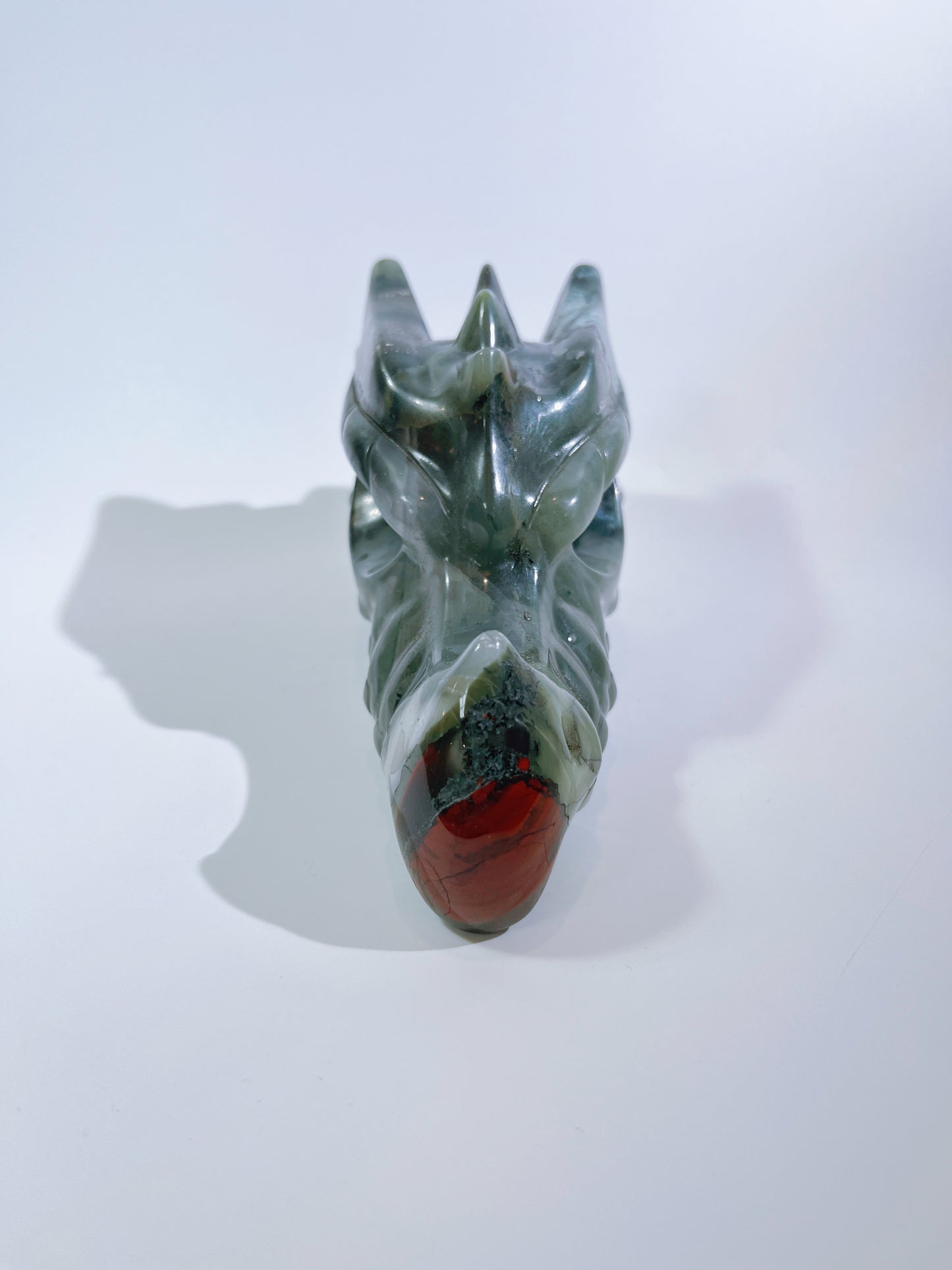 African Blood Stone Dragon Head