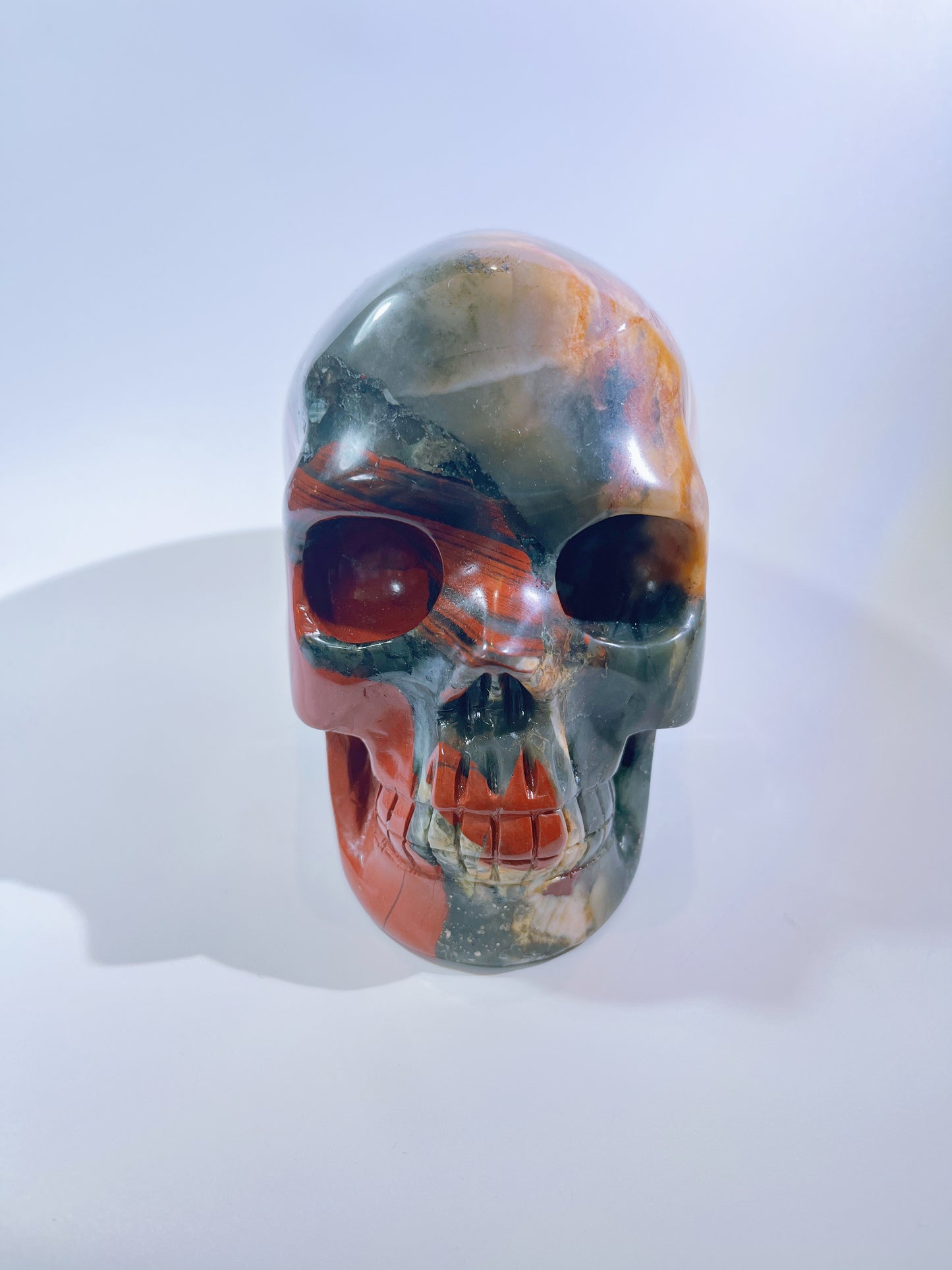 Medium-sized African Blood Stone Skull