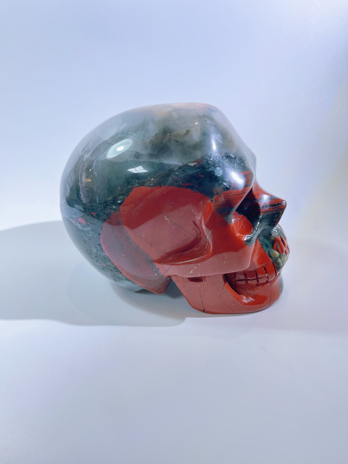 Medium-sized African Blood Stone Skull