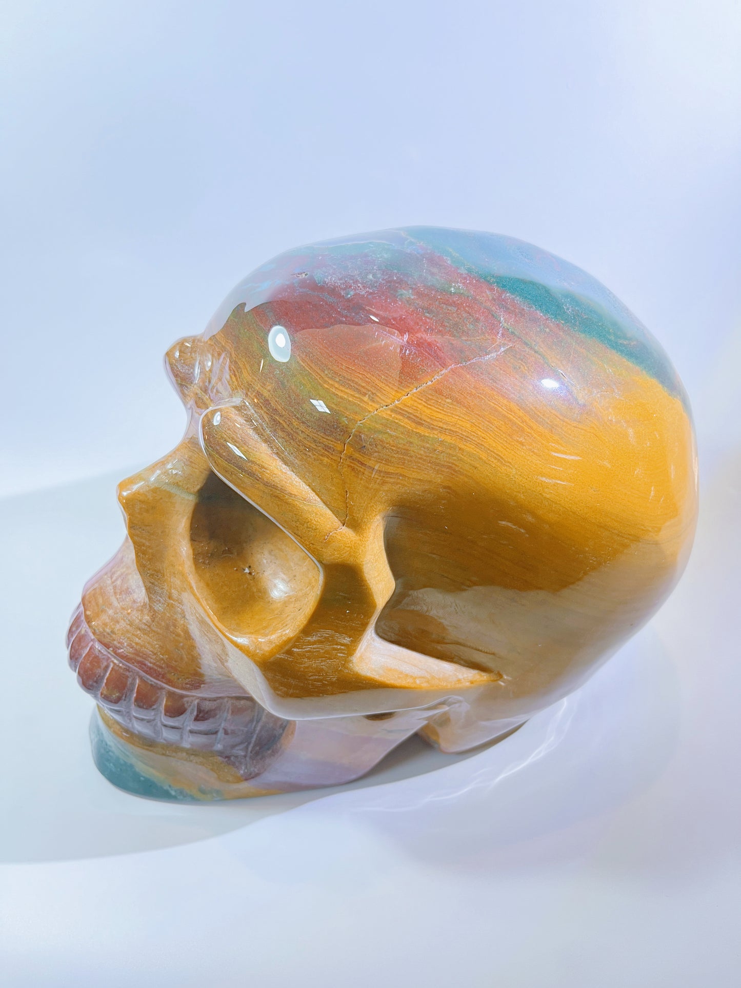 Super-Large Ocean Jasper Skull