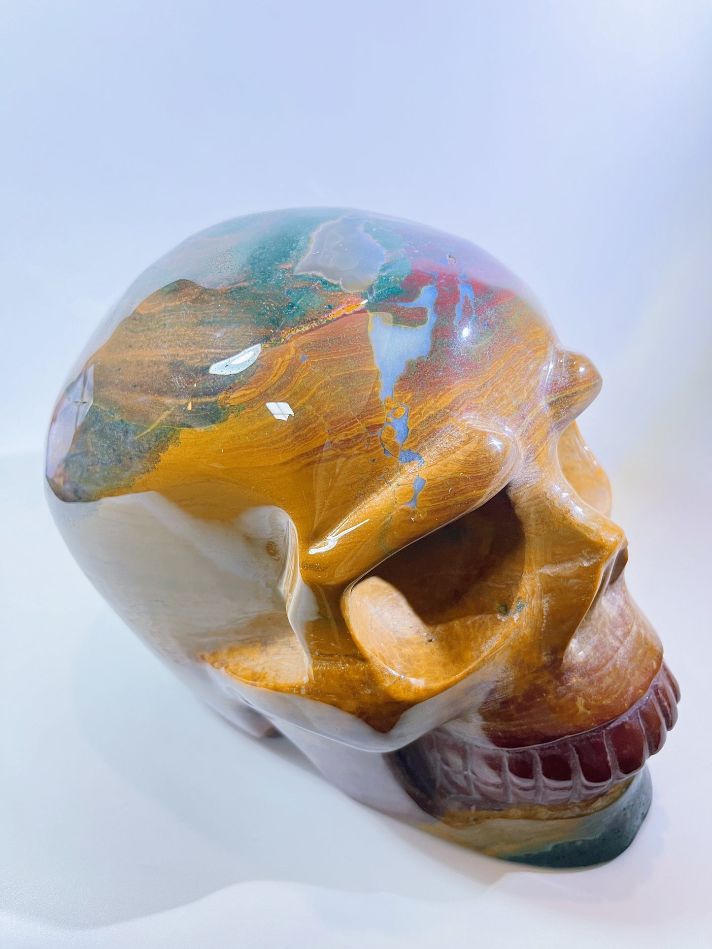 Super-Large Ocean Jasper Skull