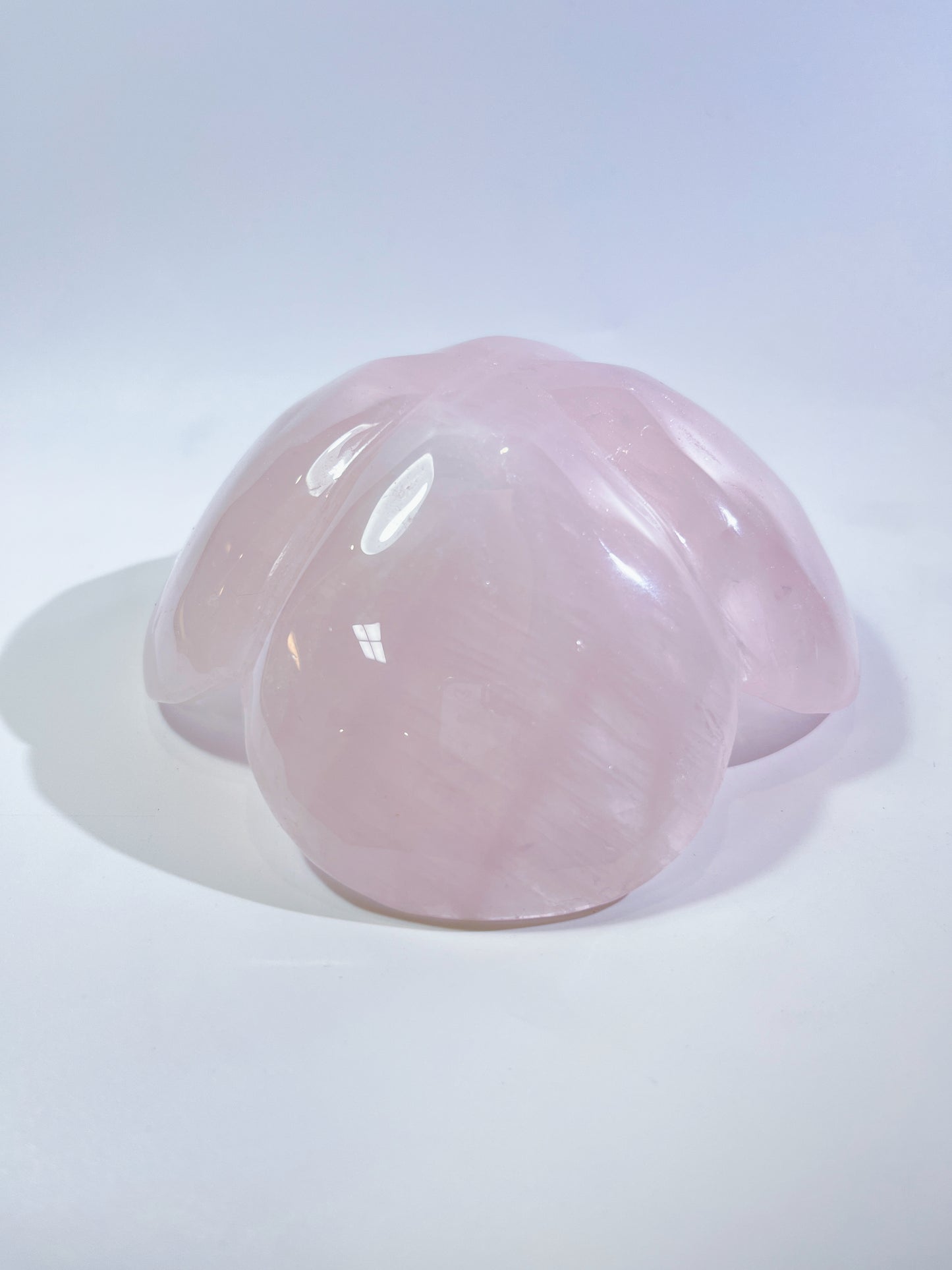 Rose Quartz Petal Shaped Bowl