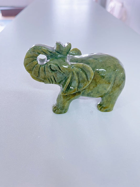 Green Jade Elephant