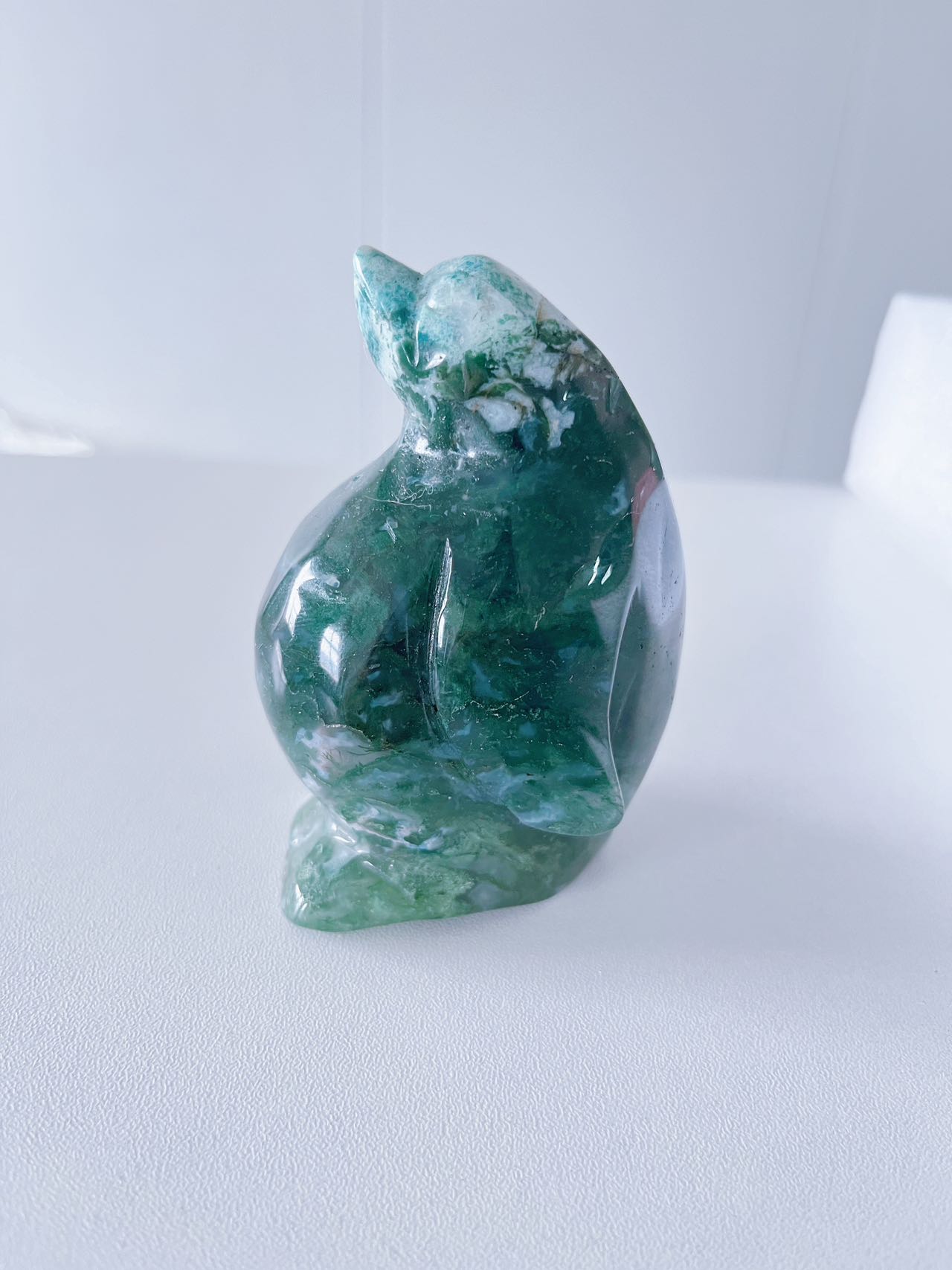 Moss Agate Penguin