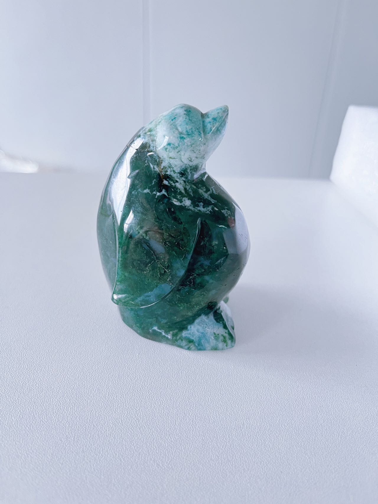 Moss Agate Penguin