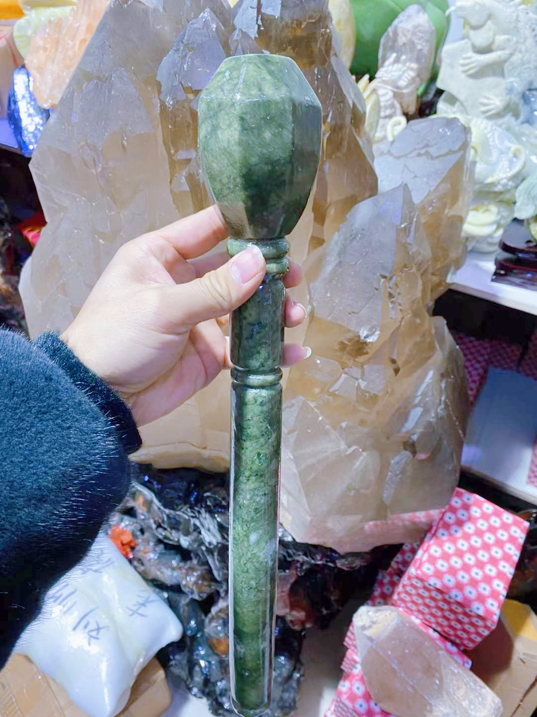 serpentine jade staff