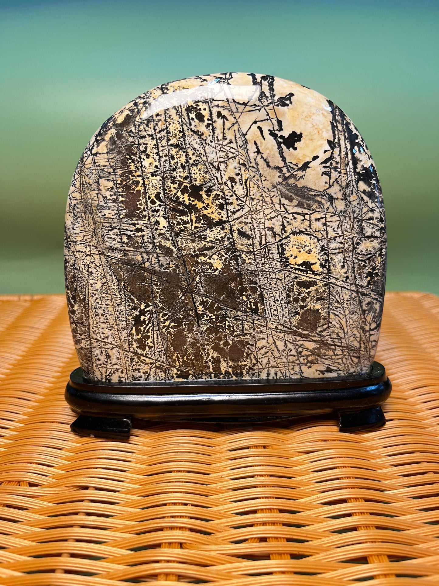 H1020 Picture jasper free form on holder