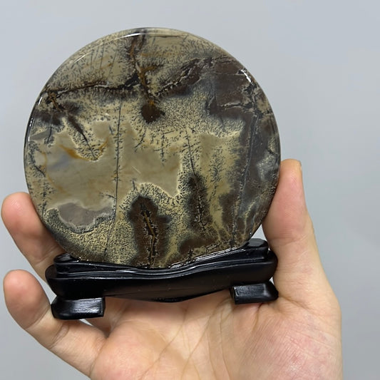 Picture jasper mini round slab 009