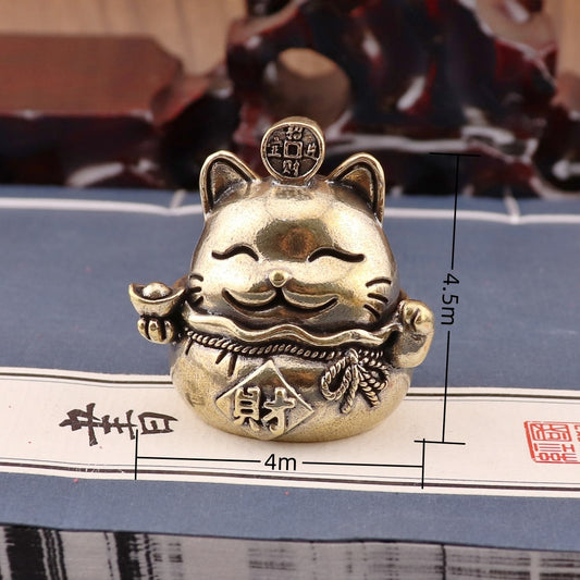 Brass money cat