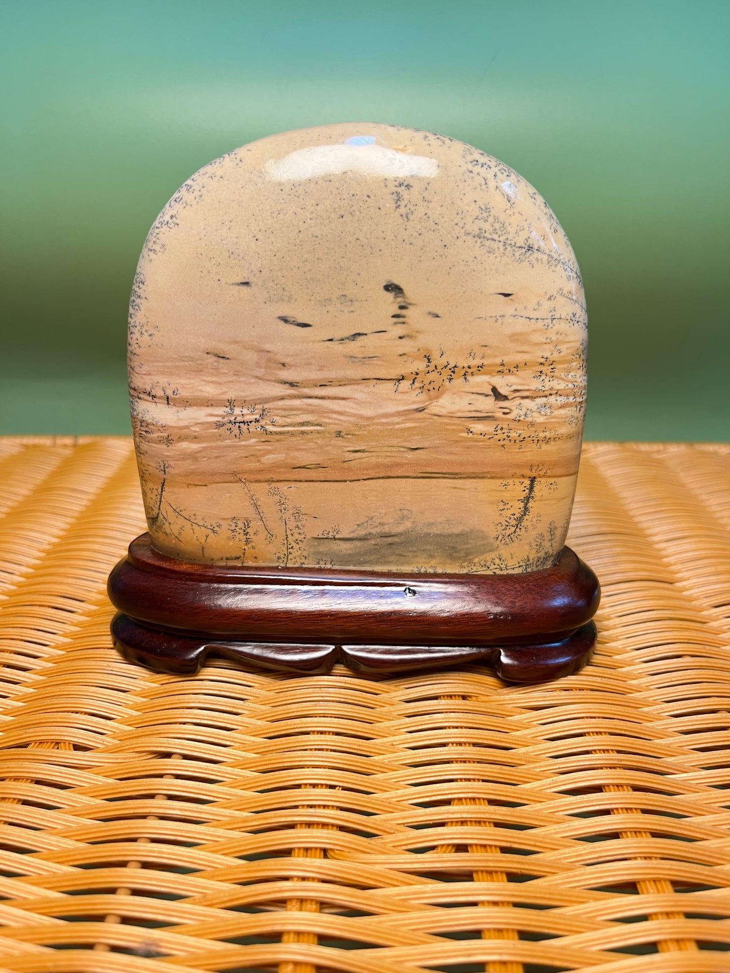 H1018 Picture jasper free form on holder