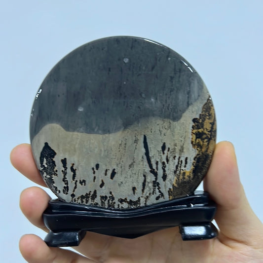 Picture jasper round slab 007