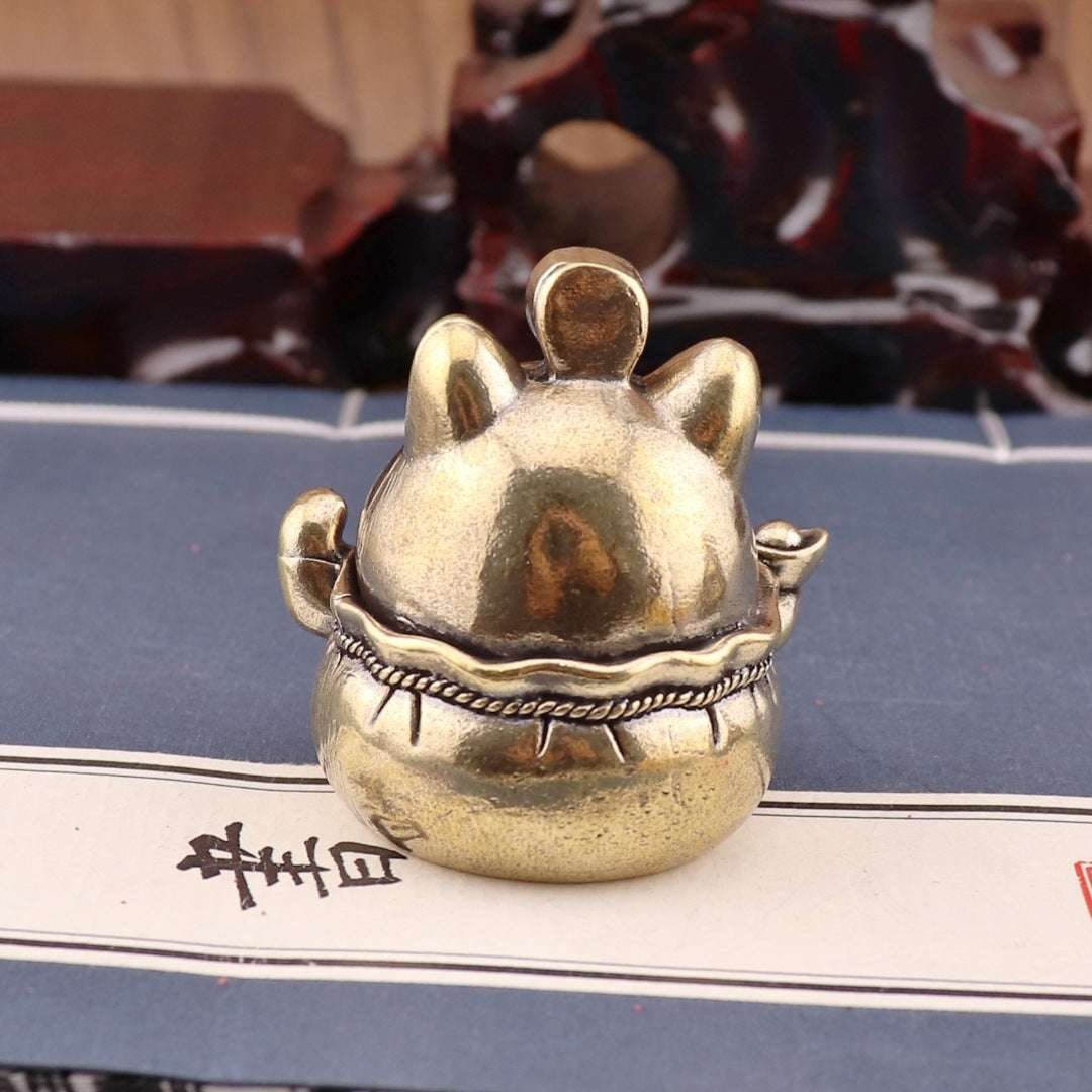 Brass money cat