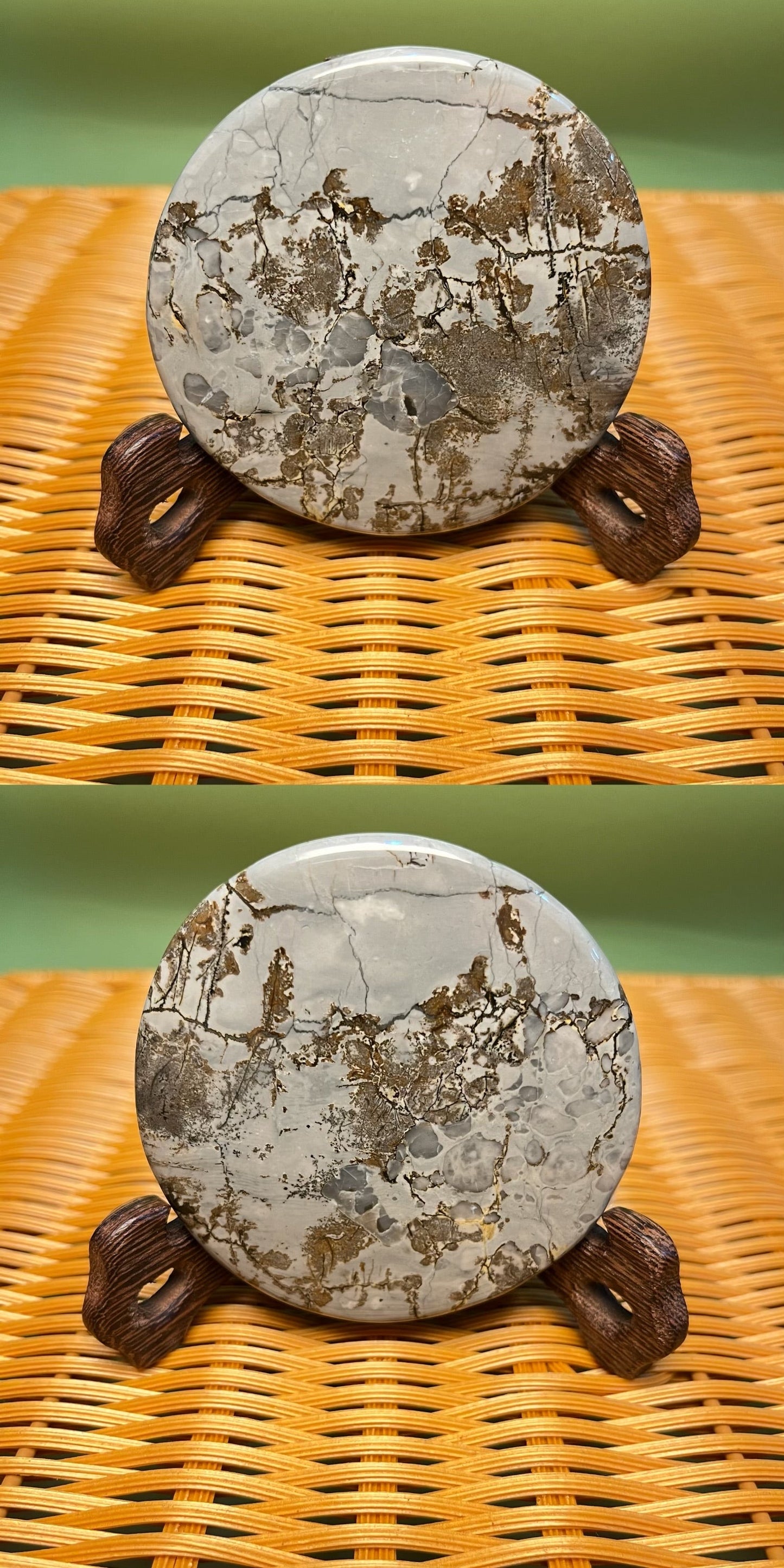 D1010 Picture jasper round coaster