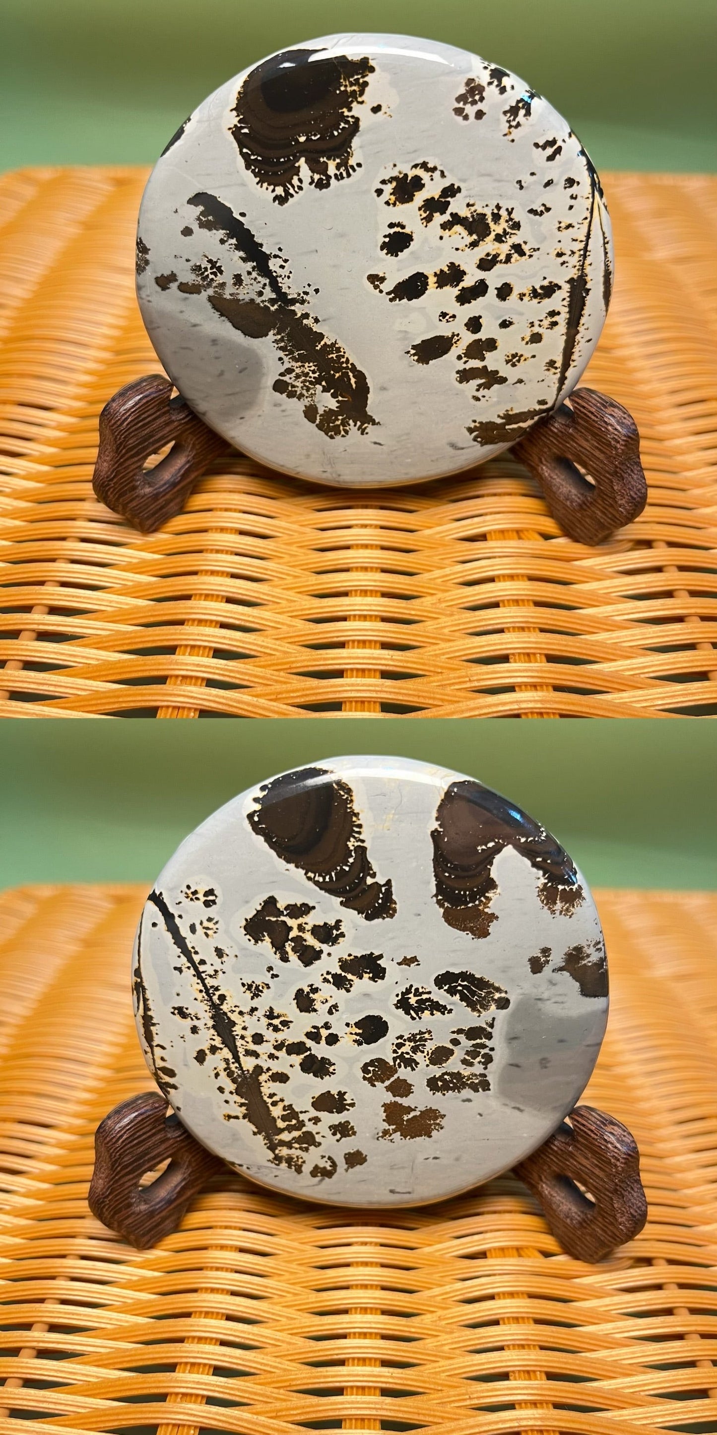 D1012 Picture jasper round coaster