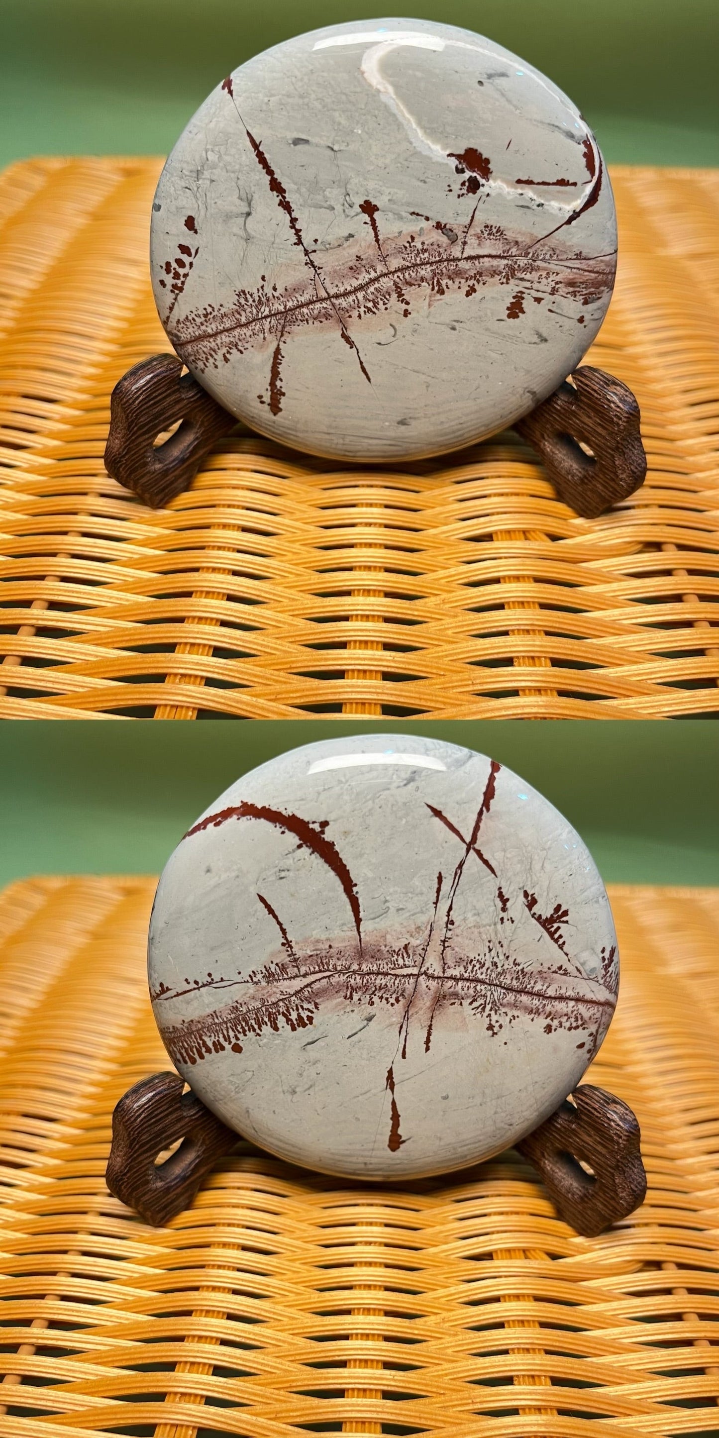 D1025 Picture jasper round coaster