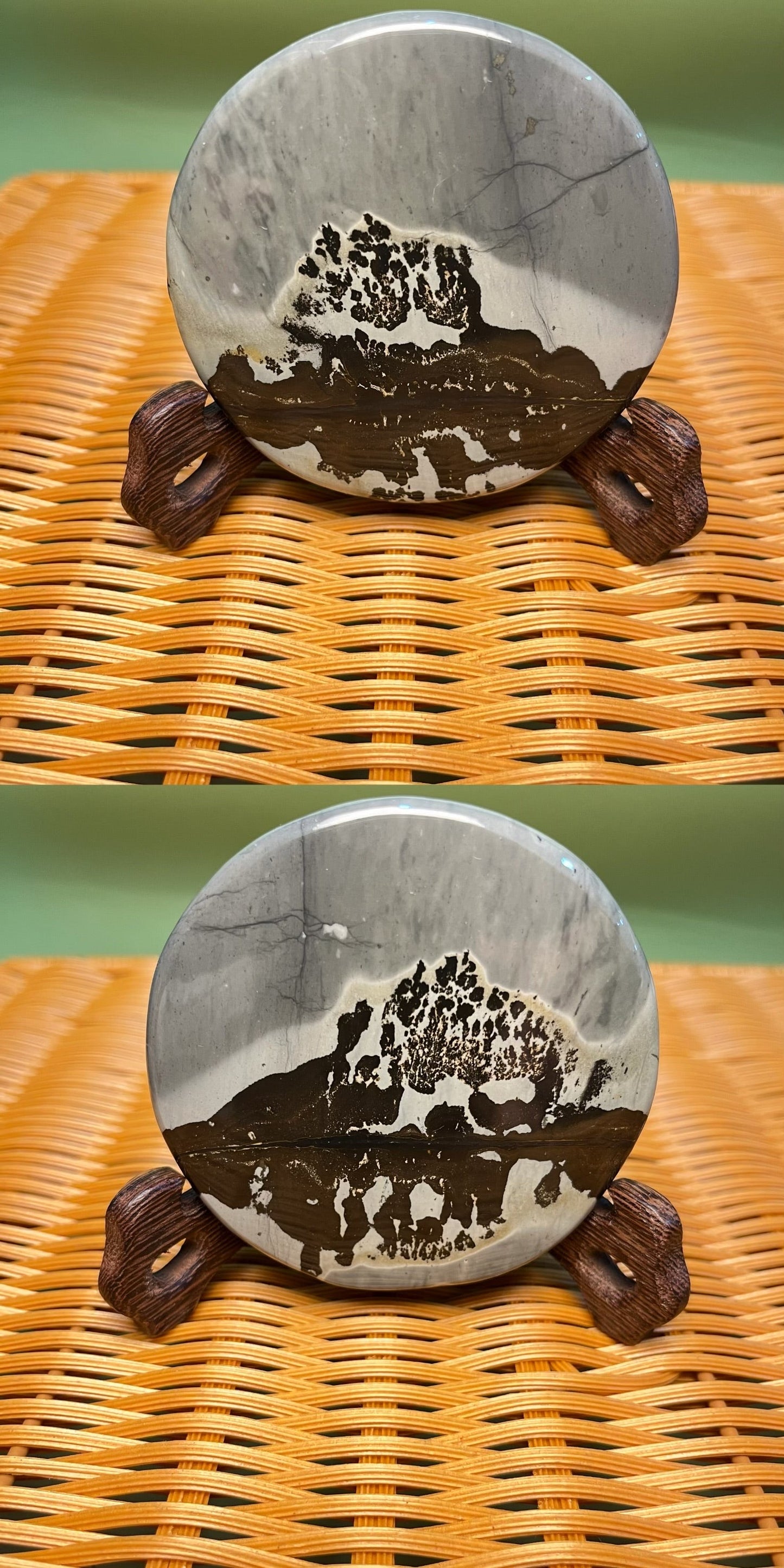 D1027 Picture jasper round coaster