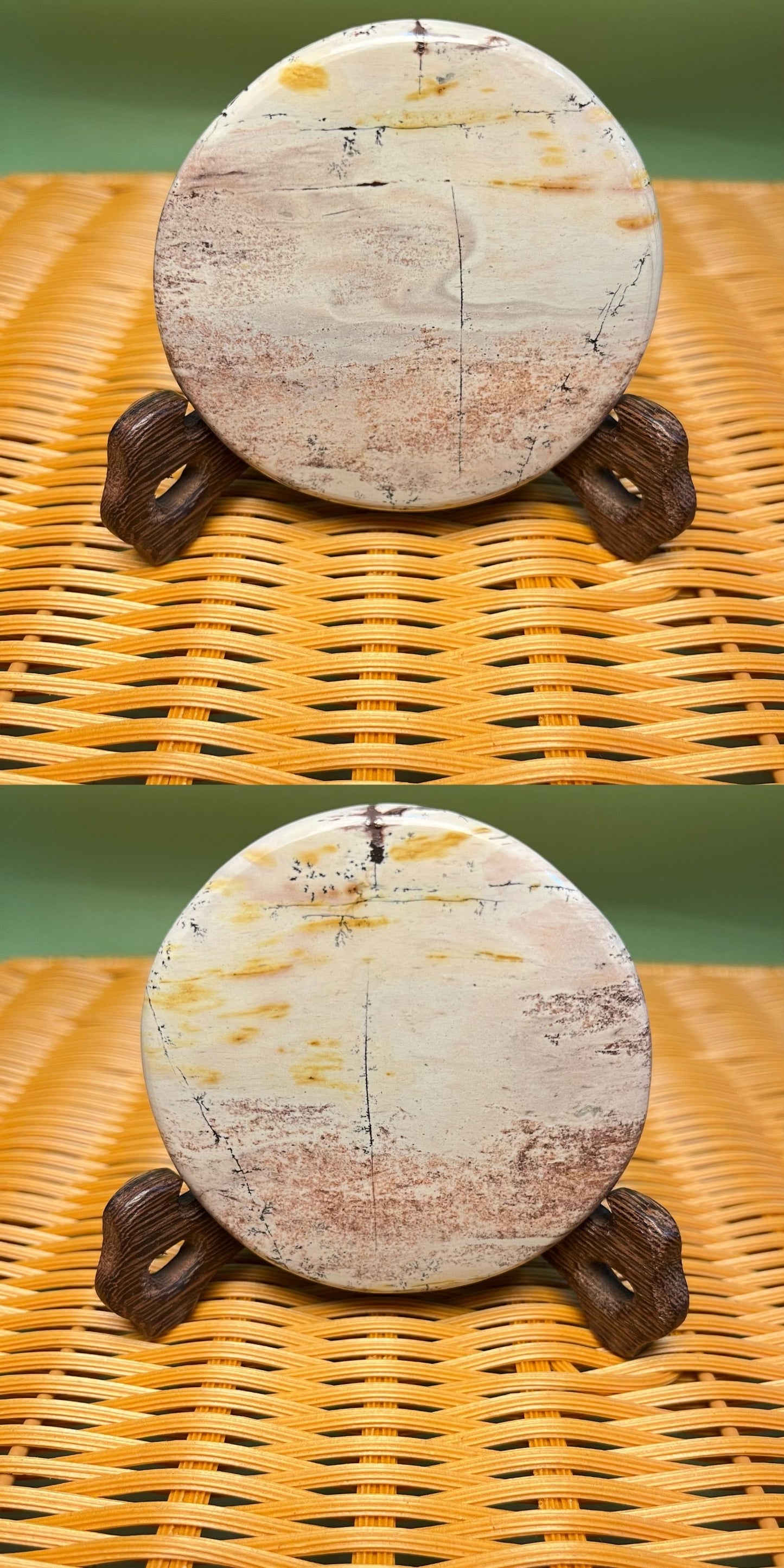 D1029 Picture jasper round coaster