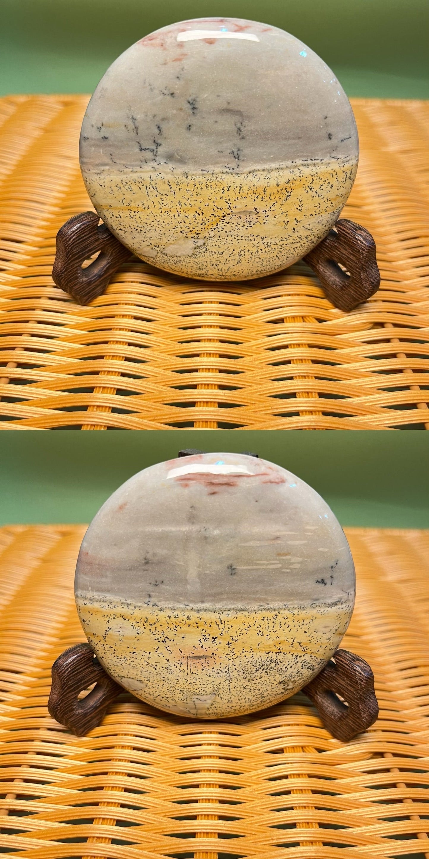 D1030 Picture jasper round coaster