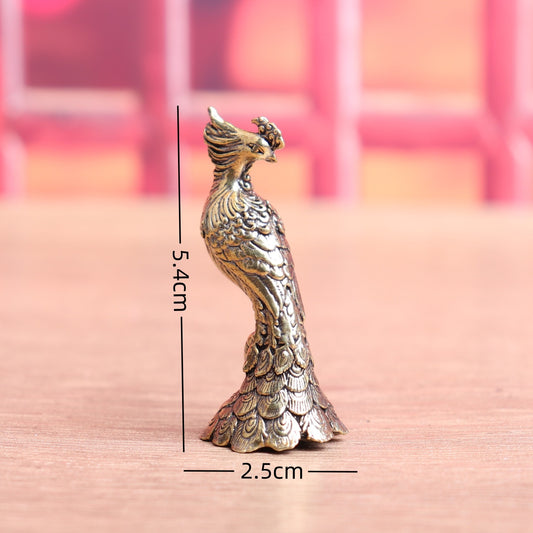 Brass peacock