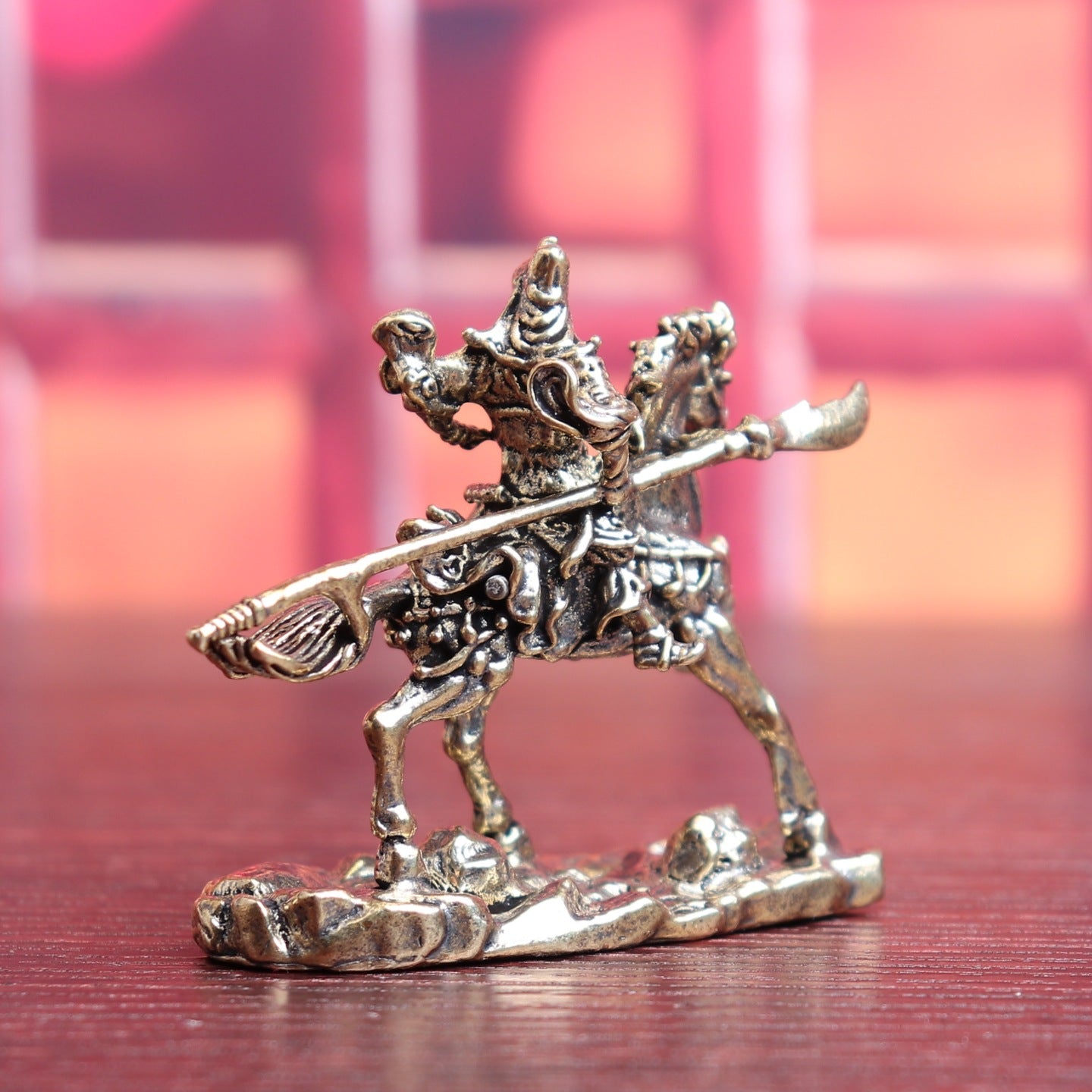 Brass General Riding a Horse