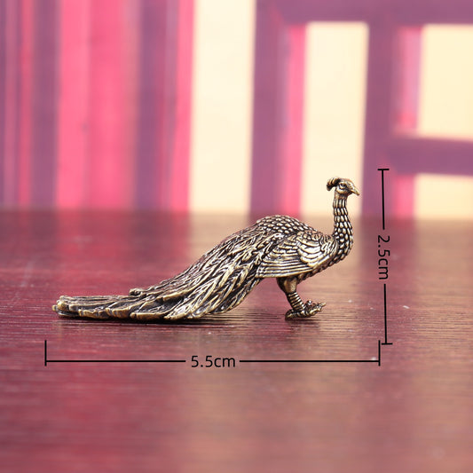 Brass peacock