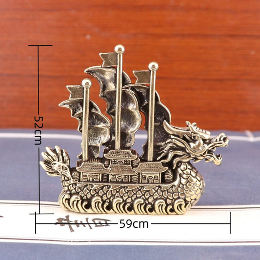 Brass dragon boat