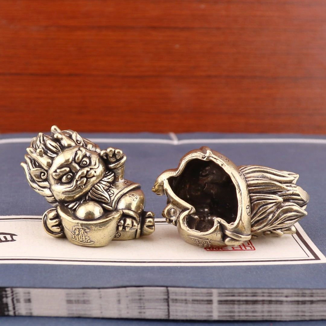 Brass dragon and ingot