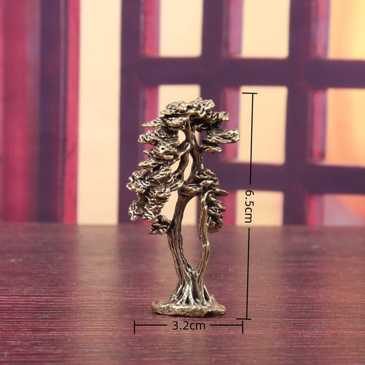 Brass welcoming pine tree