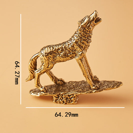 Brass wolf