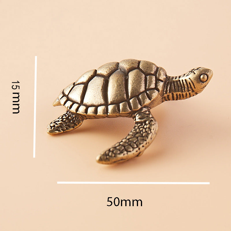 Brass sea turtle