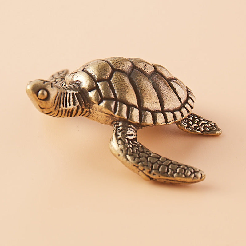 Brass sea turtle