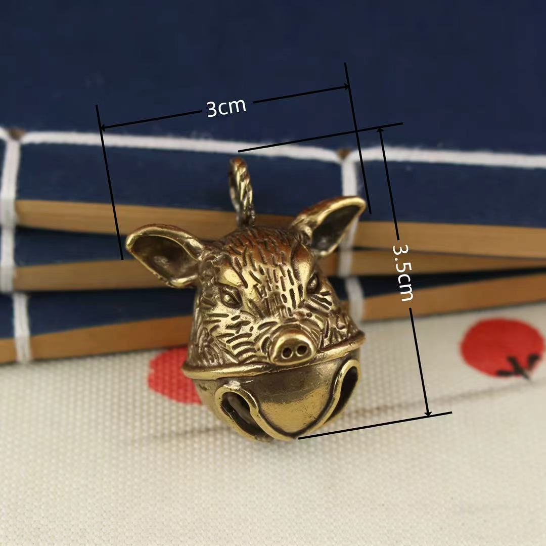 Brass pig bell